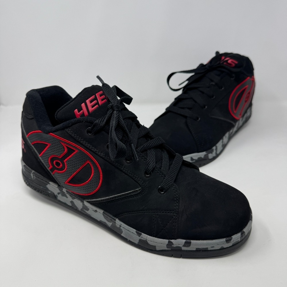 Heelys Propel 2.0 Skate Shoes With Wheels Wheeled Sneaker Black Men's Size 12